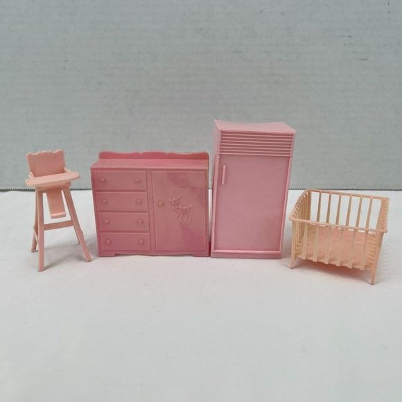 MPC Other - Vintage Lot of MPC Multiple Products Inc Dollhouse Furniture Pink 60's